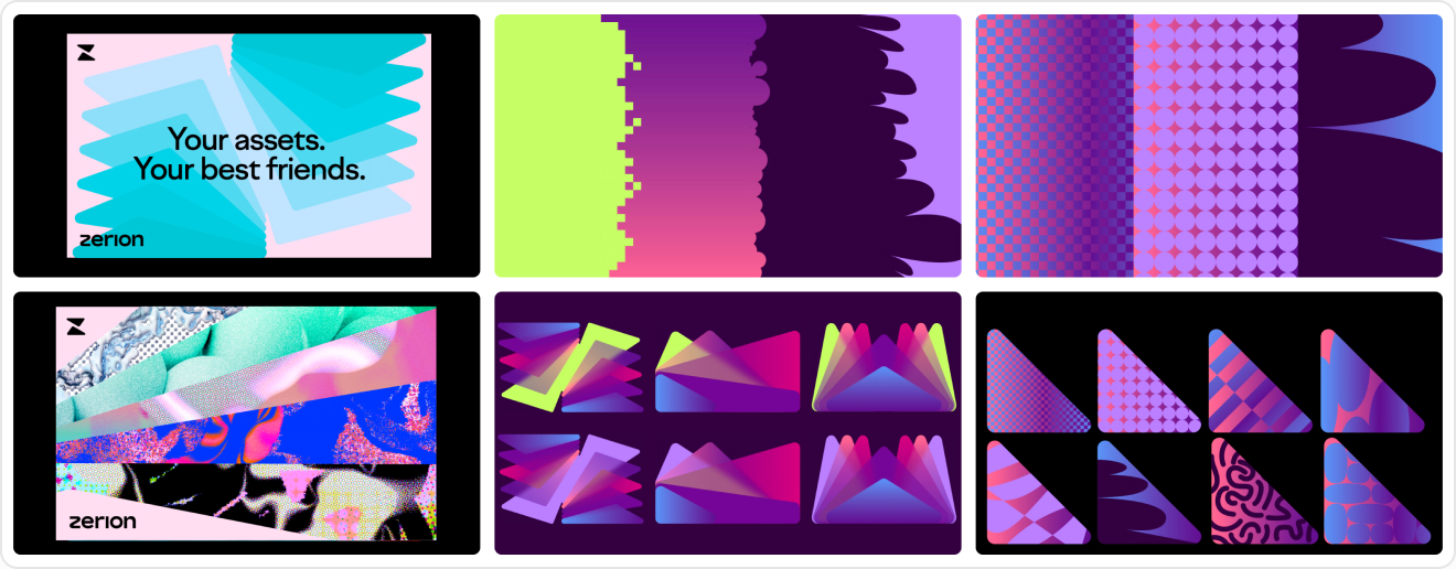 Early sketches of the chosen visual direction