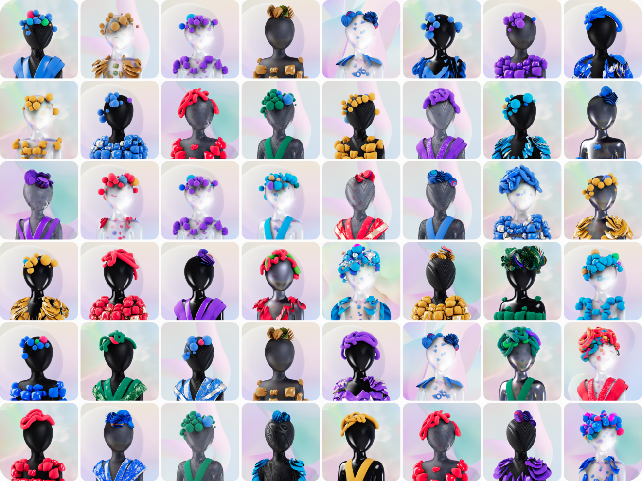 Zerion DNA — avatar collection grid