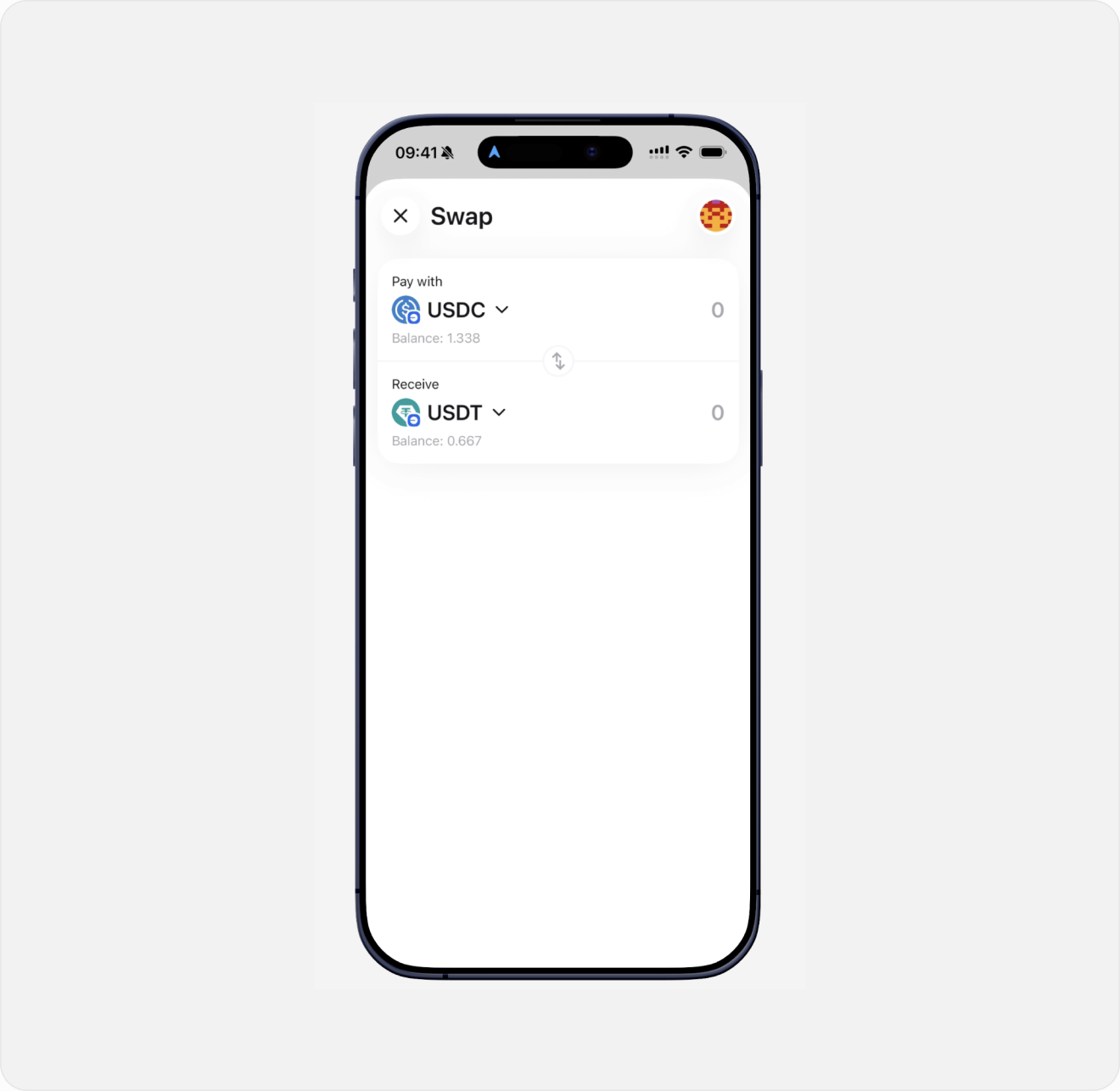 Zerion Swap — cross-network trade flow